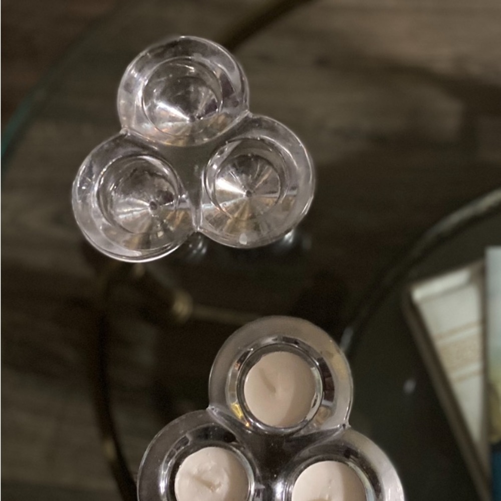 Two glass tea light for your table